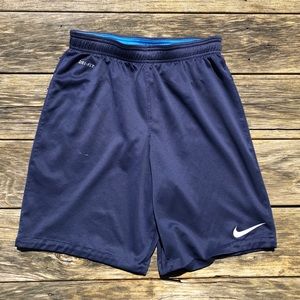 Blue Dri-Fit Nike Athletic Shorts